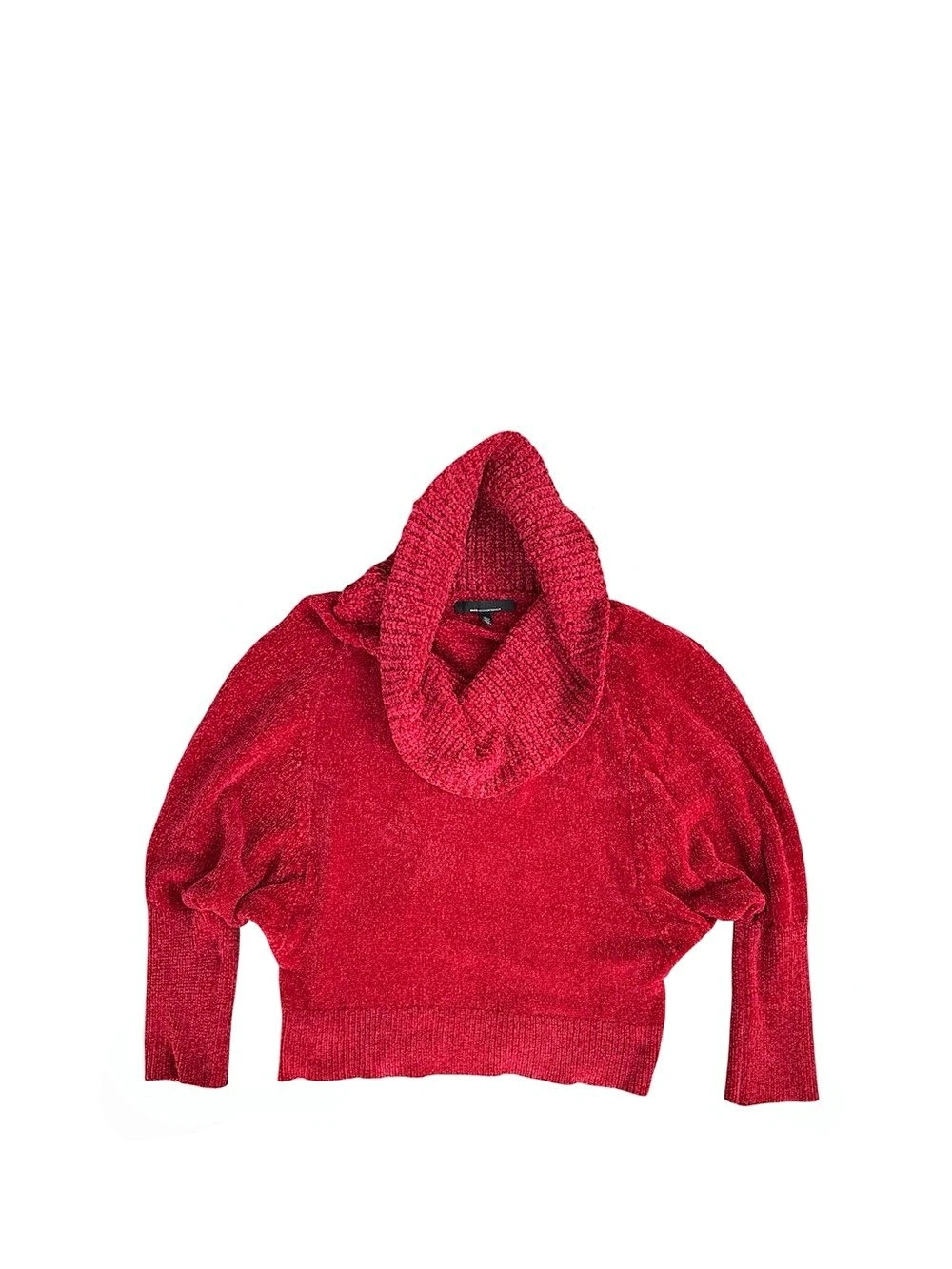 White House Black Market Red Cowl Neck Sweater Size Medium Like New